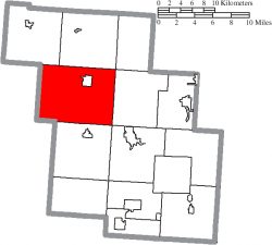 Location of Reading Township in Perry County