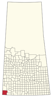 Location of the RM of Reno No. 51 in Saskatchewan