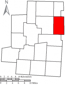 Location of Perry Township in Morrow County