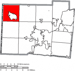 Location of Oxford Township in Butler County