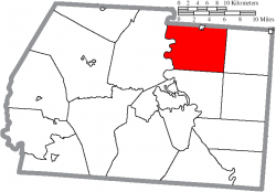 Location of Green Township in Ross County