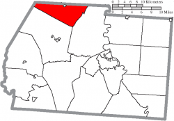 Location of Deerfield Township in Ross County
