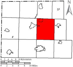 Location of Jefferson Township in Williams County