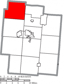 Location of Jackson Township in Jackson County