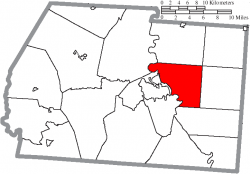 Location of Springfield Township in Ross County