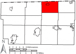 Location of Royalton Township in Fulton County