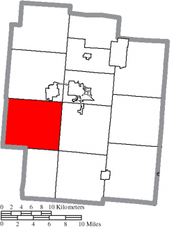 Location of Scioto Township in Jackson County