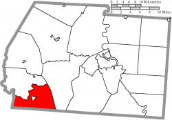 Location of Paxton Township in Ross County