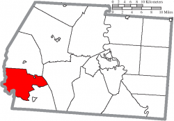 Location of Paint Township in Ross County
