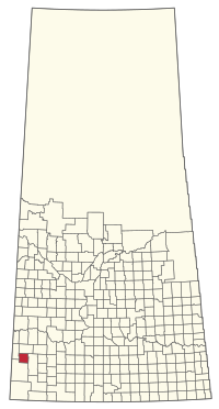 Location of the RM of Big Stick No. 141 in Saskatchewan