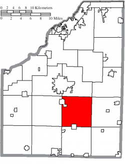 Location of Portage Township in Wood County