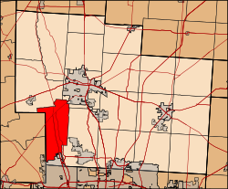 Location of Concord Township in Delaware County