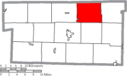 Location of Salt Creek Township in Holmes County