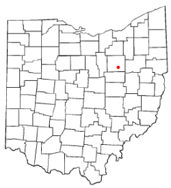 Location of Apple Creek, Ohio