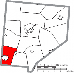 Location of Marion Township in Clinton County
