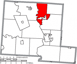Location of Harrison Township in Pickaway County