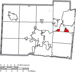 Location of Lemon Township in Butler County