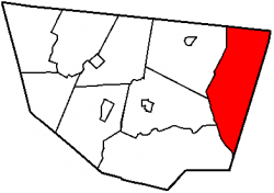 Map of Sullivan County, Pennsylvania highlighting Colley Township