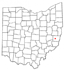 Location of Bethesda, Ohio