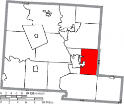 Location of Washington Township in Pickaway County