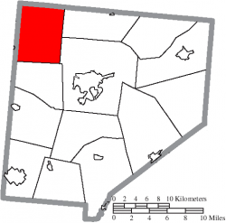 Location of Chester Township in Clinton County