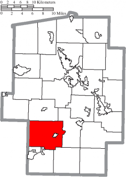 Location of Salem Township in Tuscarawas County