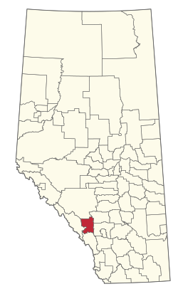Location of Municipal District of Bighorn No. 8