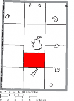 Location of Gasper Township in Preble County