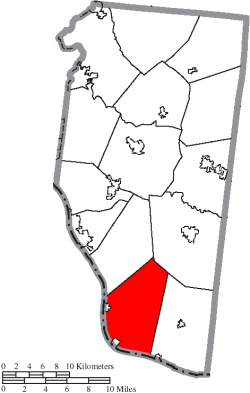 Location of Washington Township in Clermont County