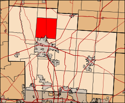 Location of Troy Township in Delaware County