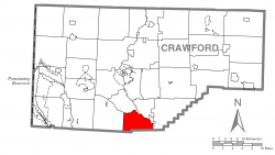 Location of Fairfield Township in Crawford County