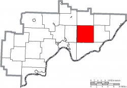 Location of Lawrence Township in Washington County