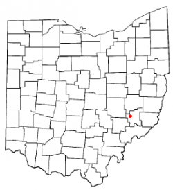 Location of Belle Valley, Ohio
